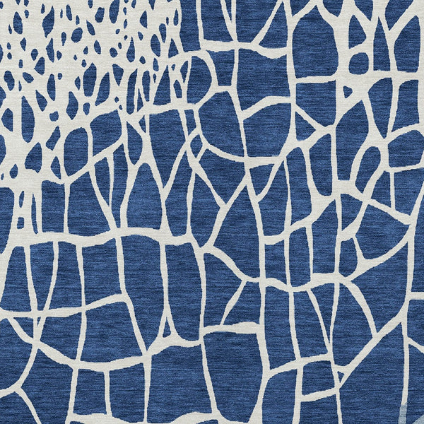 Homeroots 3' Beige And Tan Abstract Washable Area Rug For Indoor And Outdoor Spaces, Stain Resistant Design 5' X 8' Polyester 601147