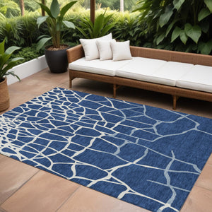 Homeroots 3' Beige And Tan Abstract Washable Area Rug For Indoor And Outdoor Spaces, Stain Resistant Design 10' X 14' Polyester 601151