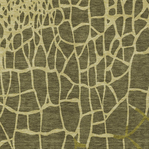 Homeroots 3' Beige And Tan Abstract Washable Area Rug For Indoor And Outdoor Spaces, Stain Resistant Design 9' X 12' Polyester 601156
