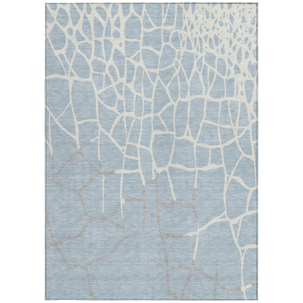 Homeroots 3' Beige And Tan Abstract Washable Area Rug For Indoor And Outdoor Spaces, Stain Resistant Design 3' X 5' Polyester 601158