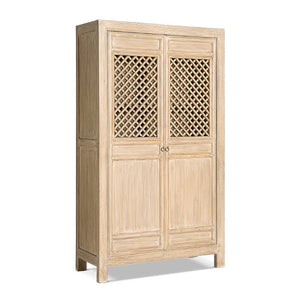 English Elm Rowan Reclaimed Pine Two Door Accent Cabinet with Carved Handles Rustic Storage B2719P474441