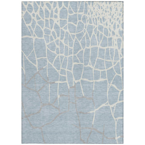 Homeroots 3' Beige And Tan Abstract Washable Area Rug For Indoor And Outdoor Spaces, Stain Resistant Design 10' X 14' Polyester 601163