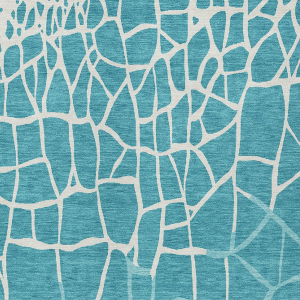 Homeroots 3' Beige And Tan Abstract Washable Area Rug For Indoor And Outdoor Spaces, Stain Resistant Design 3' X 5' Polyester 601164