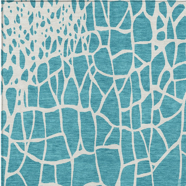 Homeroots 3' Beige And Tan Abstract Washable Area Rug For Indoor And Outdoor Spaces, Stain Resistant Design 8' X 10' Polyester 601167