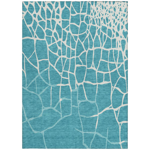Homeroots 3' Beige And Tan Abstract Washable Area Rug For Indoor And Outdoor Spaces, Stain Resistant Design 9' X 12' Polyester 601168