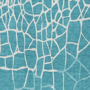 Homeroots 3' Beige And Tan Abstract Washable Area Rug For Indoor And Outdoor Spaces, Stain Resistant Design 9' X 12' Polyester 601168