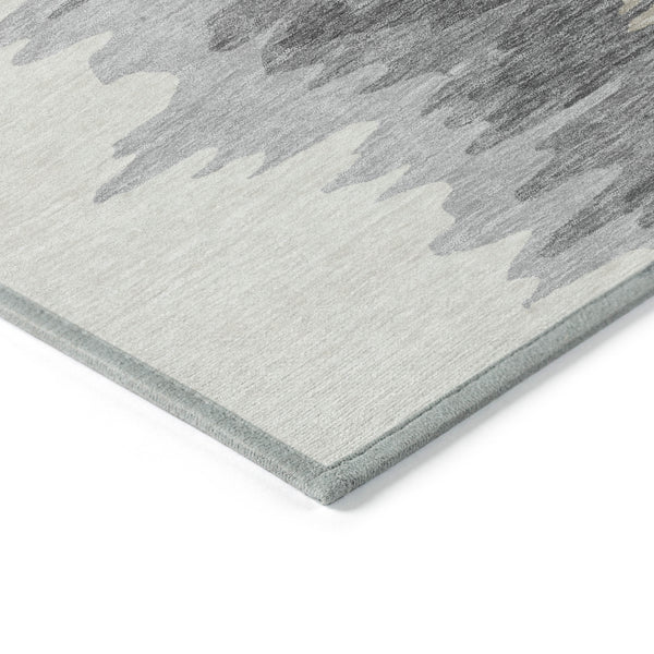 Homeroots 3' Stylish Abstract Beige Brown Gray Washable Indoor Outdoor Area Rug For Versatile Spaces 3' X 5' Polyester 601176