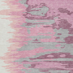 Homeroots 3' Stylish Abstract Beige Brown Gray Washable Indoor Outdoor Area Rug For Versatile Spaces 9' X 12' Polyester 601186