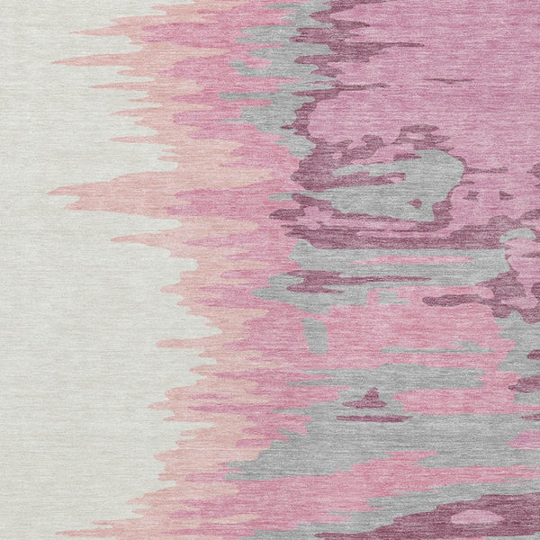 Homeroots 3' Stylish Abstract Beige Brown Gray Washable Indoor Outdoor Area Rug For Versatile Spaces 10' X 14' Polyester 601187