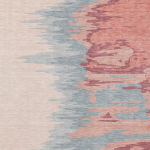 Homeroots 3' Stylish Abstract Beige Brown Gray Washable Indoor Outdoor Area Rug For Versatile Spaces 9' X 12' Polyester 601198