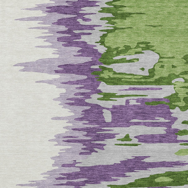 Homeroots 3' Stylish Abstract Beige Brown Gray Washable Indoor Outdoor Area Rug For Versatile Spaces 3' X 5' Polyester 601200