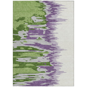 Homeroots 3' Stylish Abstract Beige Brown Gray Washable Indoor Outdoor Area Rug For Versatile Spaces 9' X 12' Polyester 601204