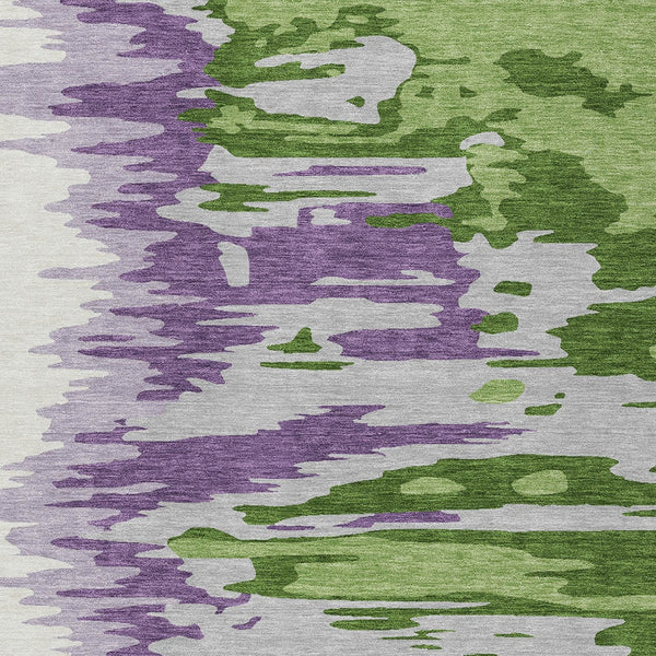 Homeroots 3' Stylish Abstract Beige Brown Gray Washable Indoor Outdoor Area Rug For Versatile Spaces 10' X 14' Polyester 601205