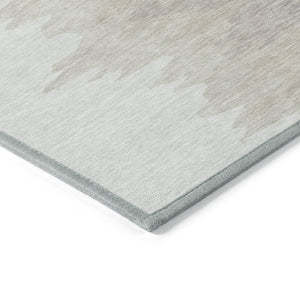 Homeroots 3' Stylish Abstract Beige Brown Gray Washable Indoor Outdoor Area Rug For Versatile Spaces 8' Round Polyester 601220