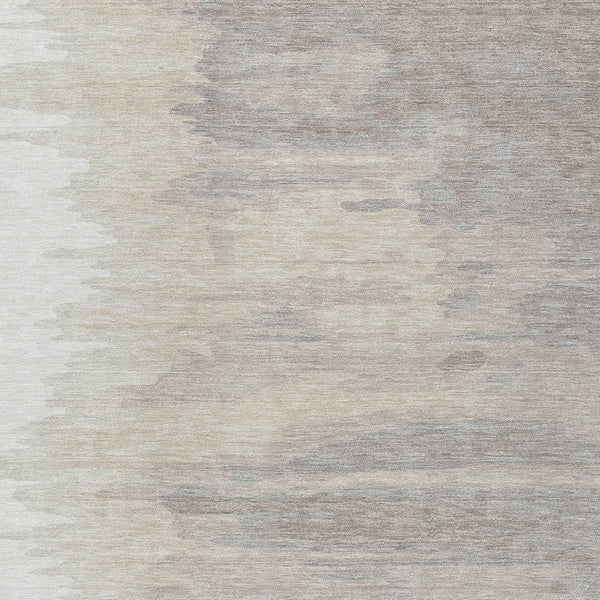 Homeroots 3' Stylish Abstract Beige Brown Gray Washable Indoor Outdoor Area Rug For Versatile Spaces 10' X 14' Polyester 601223