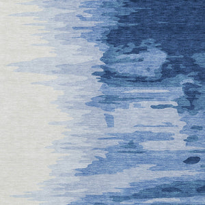 Homeroots 3' Stylish Abstract Beige Brown Gray Washable Indoor Outdoor Area Rug For Versatile Spaces 8' X 10' Polyester 601227