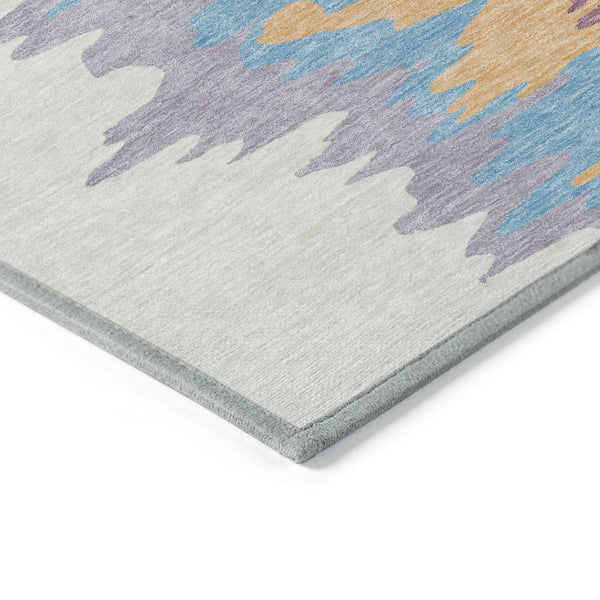 Homeroots 3' Stylish Abstract Beige Brown Gray Washable Indoor Outdoor Area Rug For Versatile Spaces 10' X 14' Polyester 601235