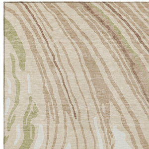 Homeroots 3' Durable Abstract Washable Area Rug For Indoor And Outdoor Spaces - Stylish And Stain Resistant 3' X 5' Polyester 601242