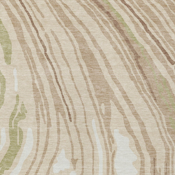 Homeroots 3' Durable Abstract Washable Area Rug For Indoor And Outdoor Spaces - Stylish And Stain Resistant 5' X 8' Polyester 601243