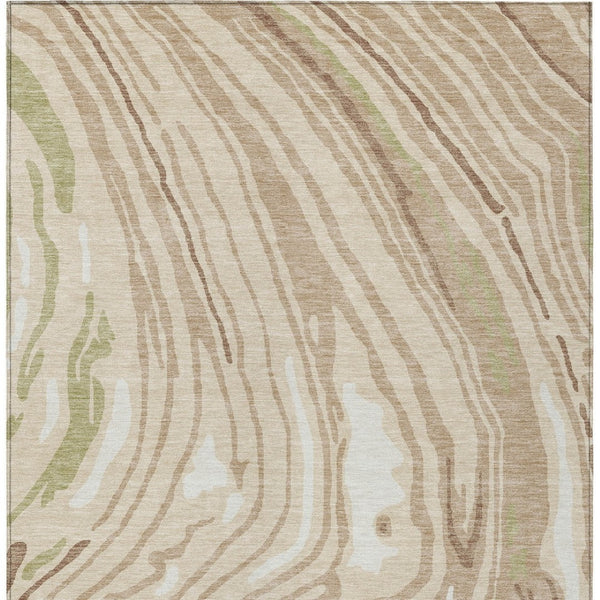 Homeroots 3' Durable Abstract Washable Area Rug For Indoor And Outdoor Spaces - Stylish And Stain Resistant 8' X 10' Polyester 601245