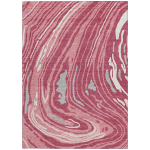 Homeroots 3' Durable Abstract Washable Area Rug For Indoor And Outdoor Spaces - Stylish And Stain Resistant 8' X 10' Polyester 601257