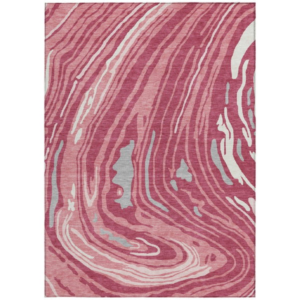 Homeroots 3' Durable Abstract Washable Area Rug For Indoor And Outdoor Spaces - Stylish And Stain Resistant 8' X 10' Polyester 601257