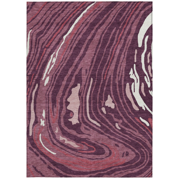 Homeroots 3' Durable Abstract Washable Area Rug For Indoor And Outdoor Spaces - Stylish And Stain Resistant 8' X 10' Polyester 601263