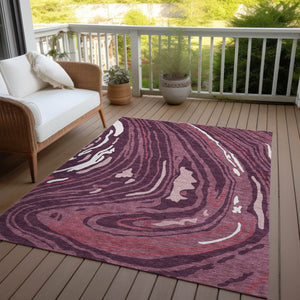 Homeroots 3' Durable Abstract Washable Area Rug For Indoor And Outdoor Spaces - Stylish And Stain Resistant 10' X 14' Polyester 601265