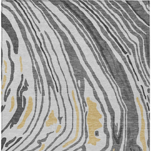 Homeroots 3' Durable Abstract Washable Area Rug For Indoor And Outdoor Spaces - Stylish And Stain Resistant 3' X 5' Polyester 601266