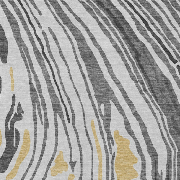 Homeroots 3' Durable Abstract Washable Area Rug For Indoor And Outdoor Spaces - Stylish And Stain Resistant 3' X 5' Polyester 601266