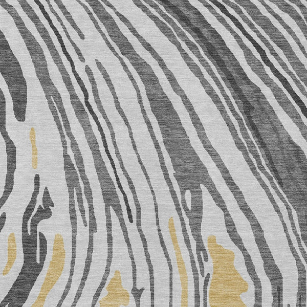 Homeroots 3' Durable Abstract Washable Area Rug For Indoor And Outdoor Spaces - Stylish And Stain Resistant 8' X 10' Polyester 601269