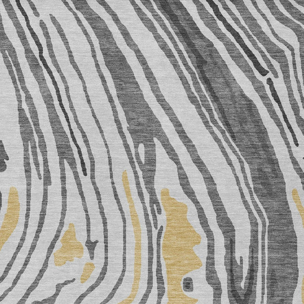 Homeroots 3' Durable Abstract Washable Area Rug For Indoor And Outdoor Spaces - Stylish And Stain Resistant 9' X 12' Polyester 601270