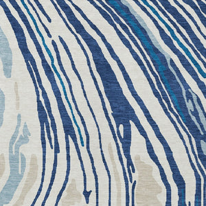 Homeroots 3' Durable Abstract Washable Area Rug For Indoor And Outdoor Spaces - Stylish And Stain Resistant 3' X 5' Polyester 601284