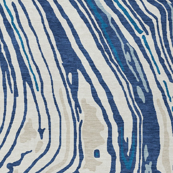 Homeroots 3' Durable Abstract Washable Area Rug For Indoor And Outdoor Spaces - Stylish And Stain Resistant 9' X 12' Polyester 601288