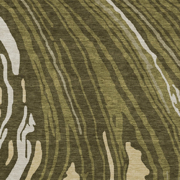 Homeroots 3' Durable Abstract Washable Area Rug For Indoor And Outdoor Spaces - Stylish And Stain Resistant 5' X 8' Polyester 601291