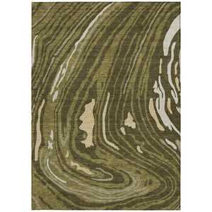 Homeroots 3' Durable Abstract Washable Area Rug For Indoor And Outdoor Spaces - Stylish And Stain Resistant 9' X 12' Polyester 601294