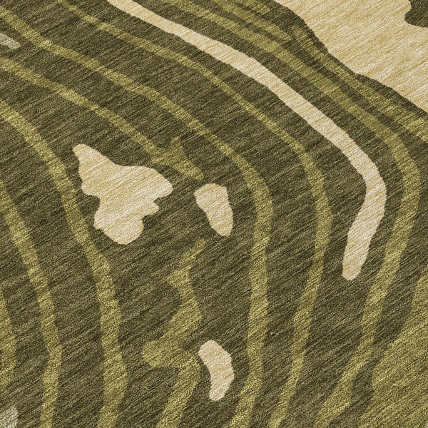 Homeroots 3' Durable Abstract Washable Area Rug For Indoor And Outdoor Spaces - Stylish And Stain Resistant 10' X 14' Polyester 601295