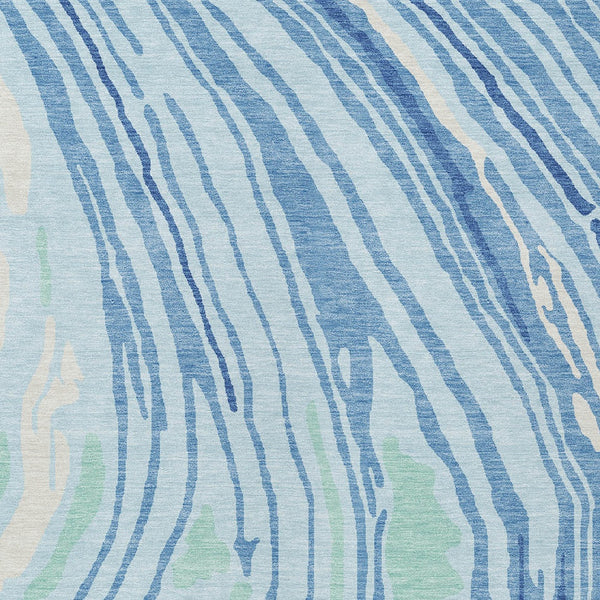 Homeroots 3' Durable Abstract Washable Area Rug For Indoor And Outdoor Spaces - Stylish And Stain Resistant 8' X 10' Polyester 601299