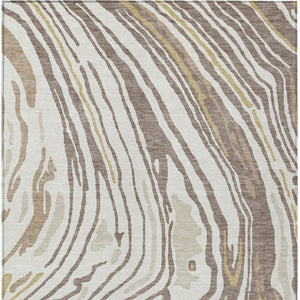 Homeroots 3' Durable Abstract Washable Area Rug For Indoor And Outdoor Spaces - Stylish And Stain Resistant 3' X 5' Polyester 601302
