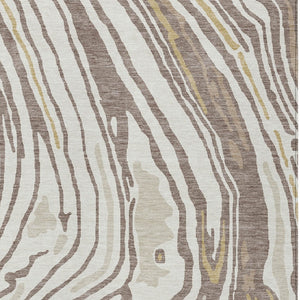 Homeroots 3' Durable Abstract Washable Area Rug For Indoor And Outdoor Spaces - Stylish And Stain Resistant 3' X 5' Polyester 601302