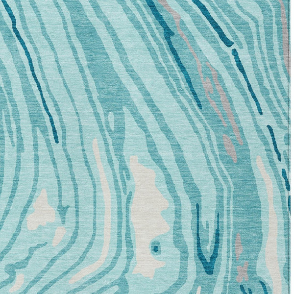 Homeroots 3' Durable Abstract Washable Area Rug For Indoor And Outdoor Spaces - Stylish And Stain Resistant 5' X 8' Polyester 601309