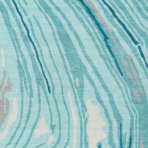 Homeroots 3' Durable Abstract Washable Area Rug For Indoor And Outdoor Spaces - Stylish And Stain Resistant 9' X 12' Polyester 601312