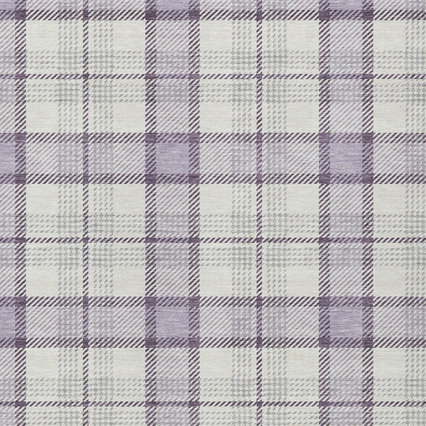 Homeroots 3' Aqua And Gray Plaid Washable Area Rug - Durable Indoor Outdoor Design For High Traffic Spaces 9' X 12' Polyester 601336