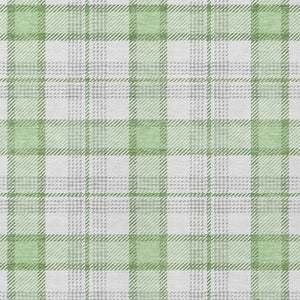 Homeroots 3' Aqua And Gray Plaid Washable Area Rug - Durable Indoor Outdoor Design For High Traffic Spaces 9' X 12' Polyester 601342