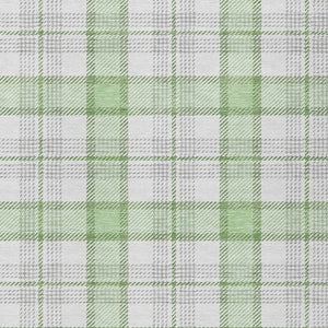 Homeroots 3' Aqua And Gray Plaid Washable Area Rug - Durable Indoor Outdoor Design For High Traffic Spaces 10' X 14' Polyester 601343