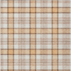 Homeroots 3' Aqua And Gray Plaid Washable Area Rug - Durable Indoor Outdoor Design For High Traffic Spaces 9' X 12' Polyester 601348