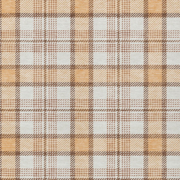 Homeroots 3' Aqua And Gray Plaid Washable Area Rug - Durable Indoor Outdoor Design For High Traffic Spaces 10' X 14' Polyester 601349