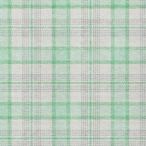 Homeroots 3' Aqua And Gray Plaid Washable Area Rug - Durable Indoor Outdoor Design For High Traffic Spaces 9' X 12' Polyester 601360