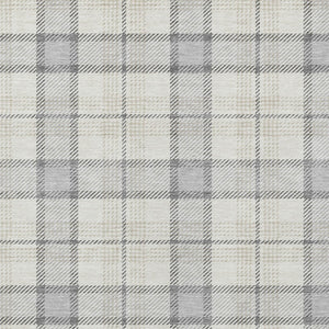 Homeroots 3' Aqua And Gray Plaid Washable Area Rug - Durable Indoor Outdoor Design For High Traffic Spaces 3' X 5' Polyester 601368