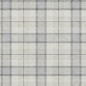 Homeroots 3' Aqua And Gray Plaid Washable Area Rug - Durable Indoor Outdoor Design For High Traffic Spaces 10' X 14' Polyester 601373
